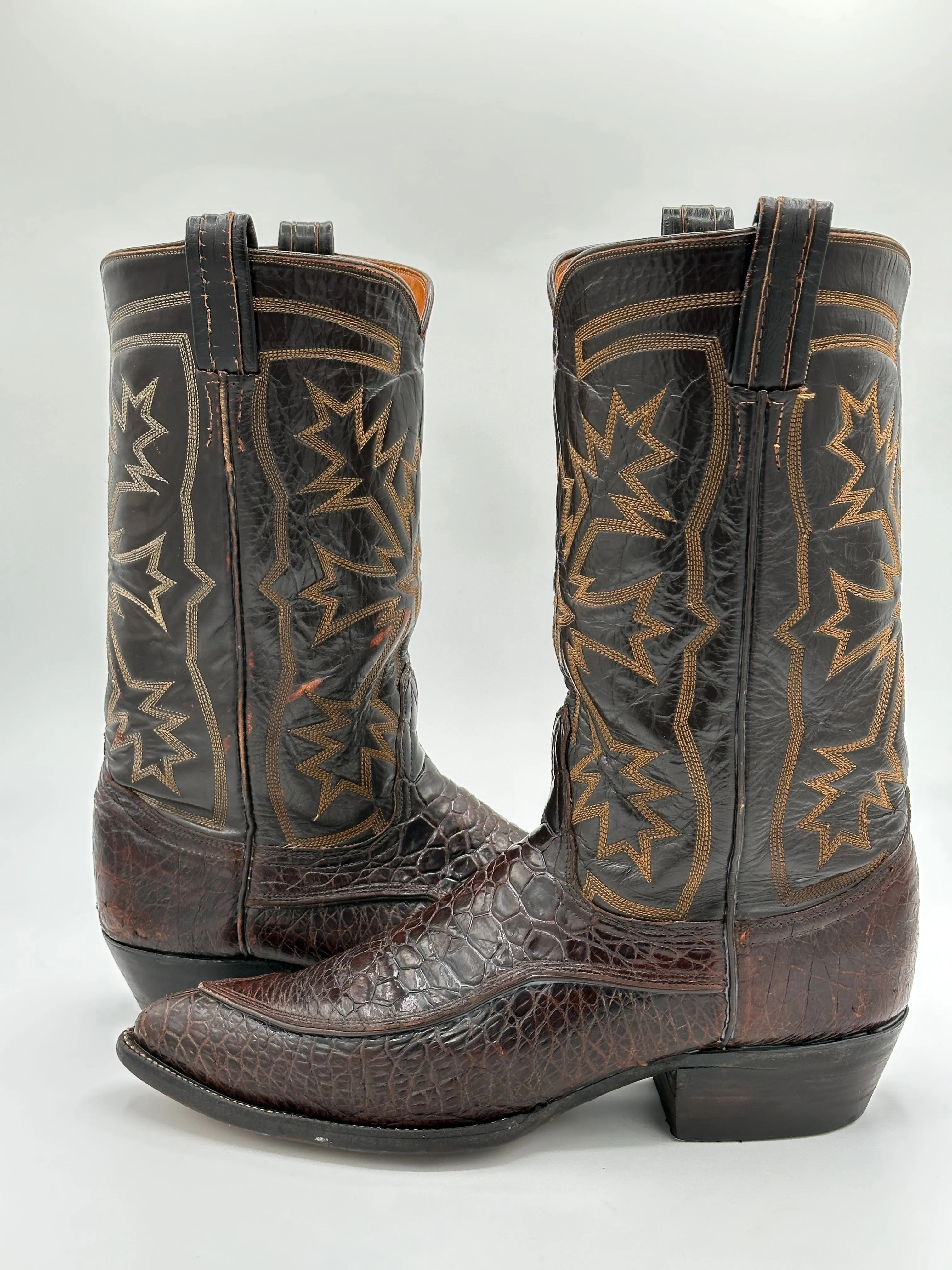 Tony Lama 1960s Preban Sea Turtle Cowboy Boots size 10 D