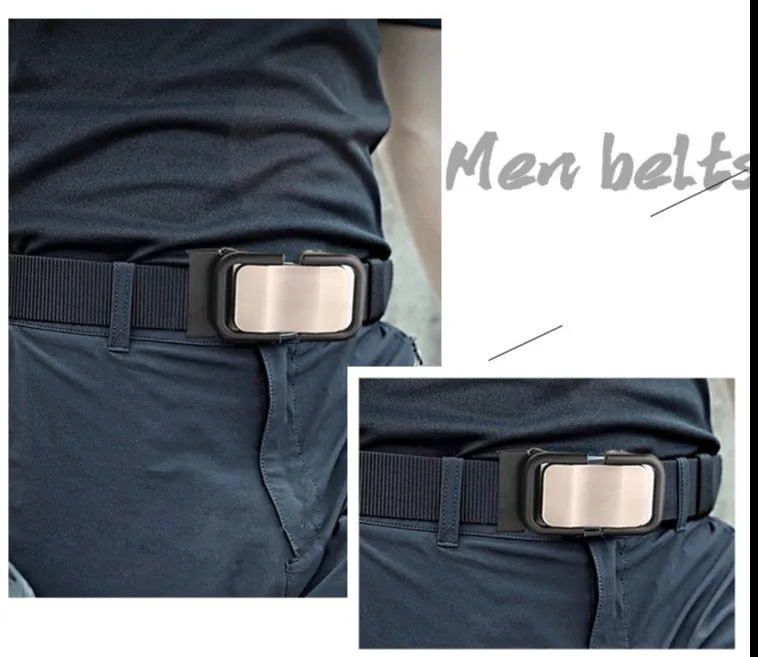 Toothless Automatic Buckle Canvas Belt