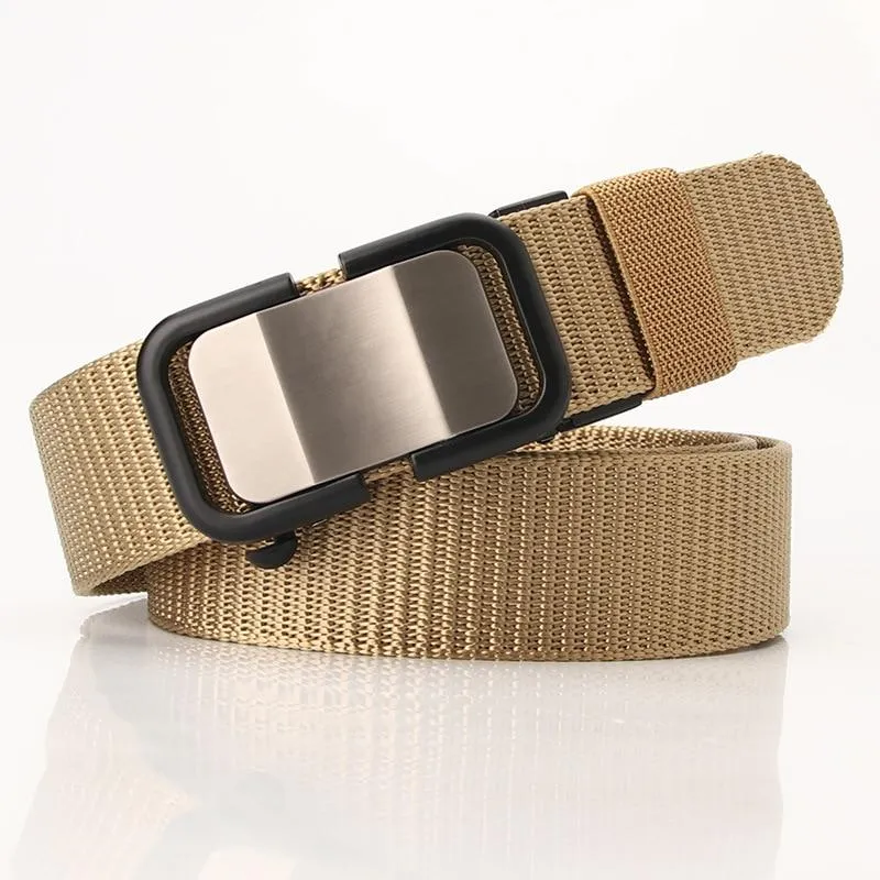 Toothless Automatic Buckle Canvas Belt