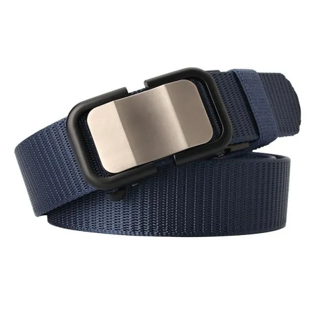 Toothless Automatic Buckle Canvas Belt
