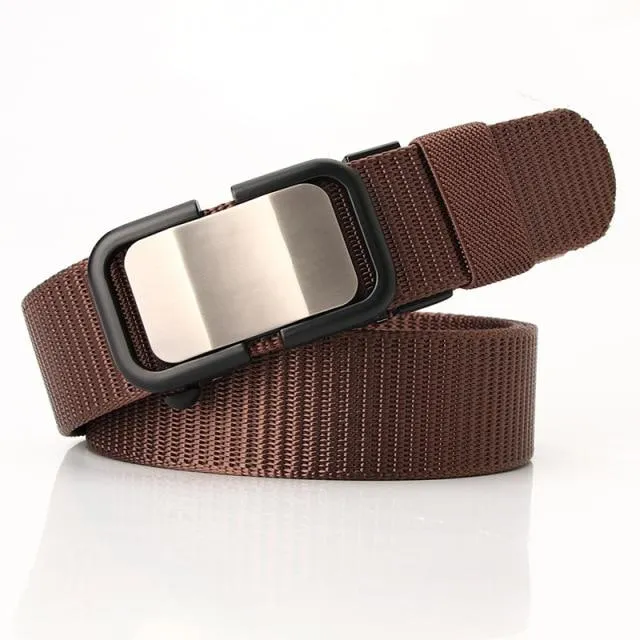 Toothless Automatic Buckle Canvas Belt