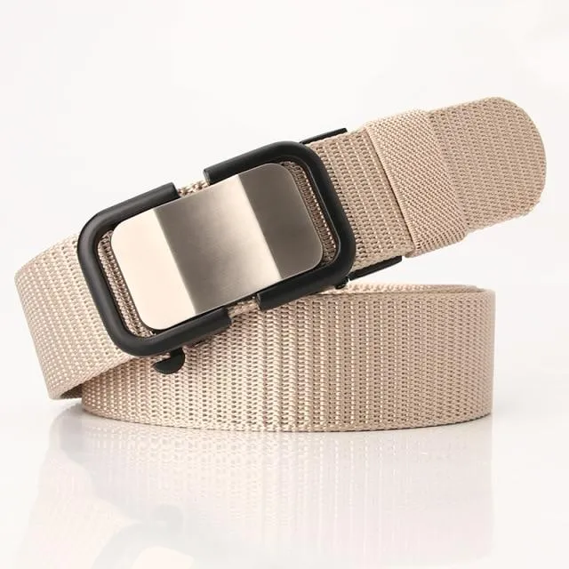 Toothless Automatic Buckle Canvas Belt