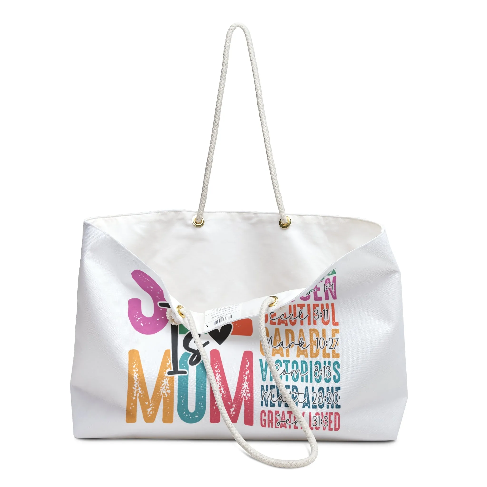 Tote Bag, Mother's Day Gift, Mom Bag, Mom Tote, Weekender Bag