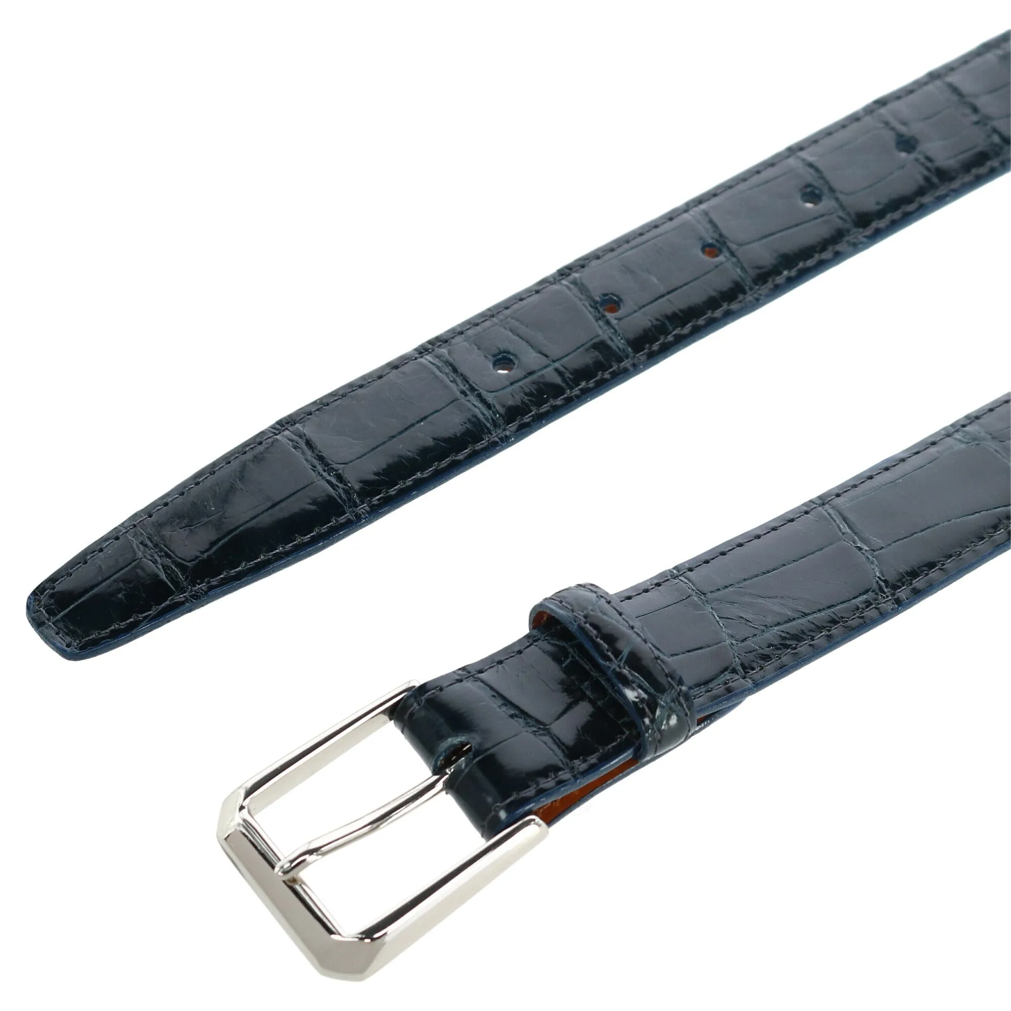Trafalgar Genuine Glazed Alligator Belt