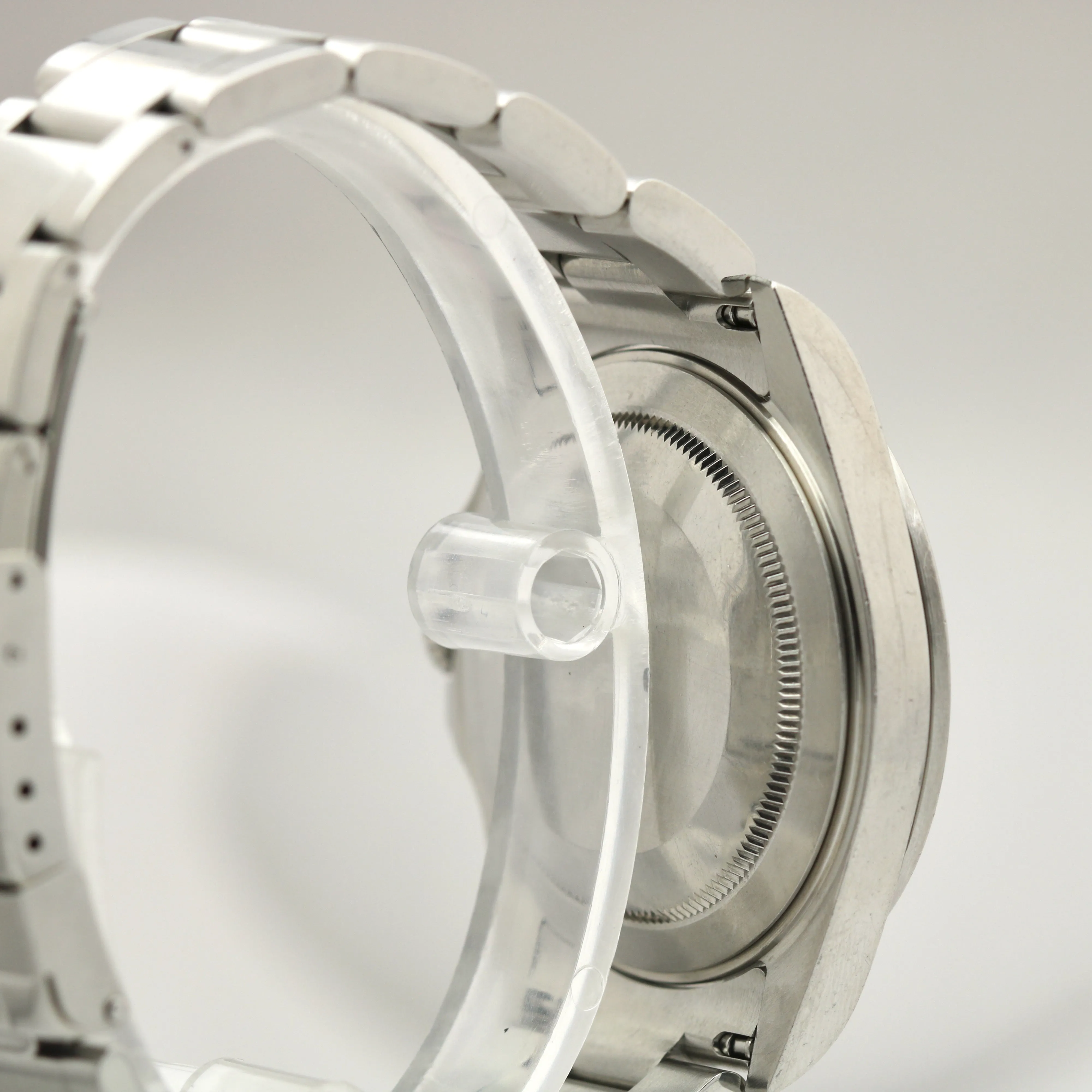 UNPOL. Rolex Explorer II Polar White NO HOLES 3186 Stainless 40mm REHAUT 16570