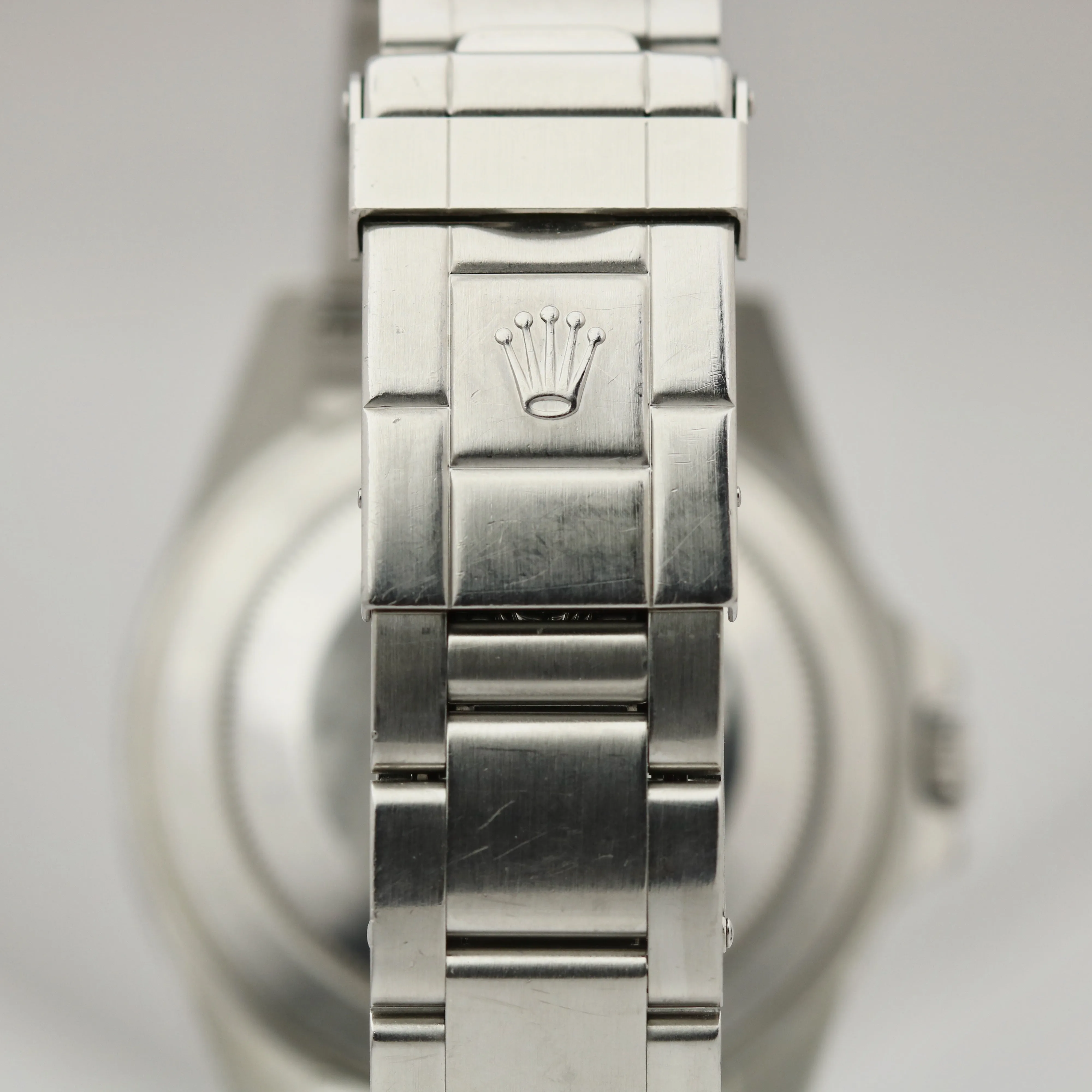UNPOL. Rolex Explorer II Polar White NO HOLES 3186 Stainless 40mm REHAUT 16570