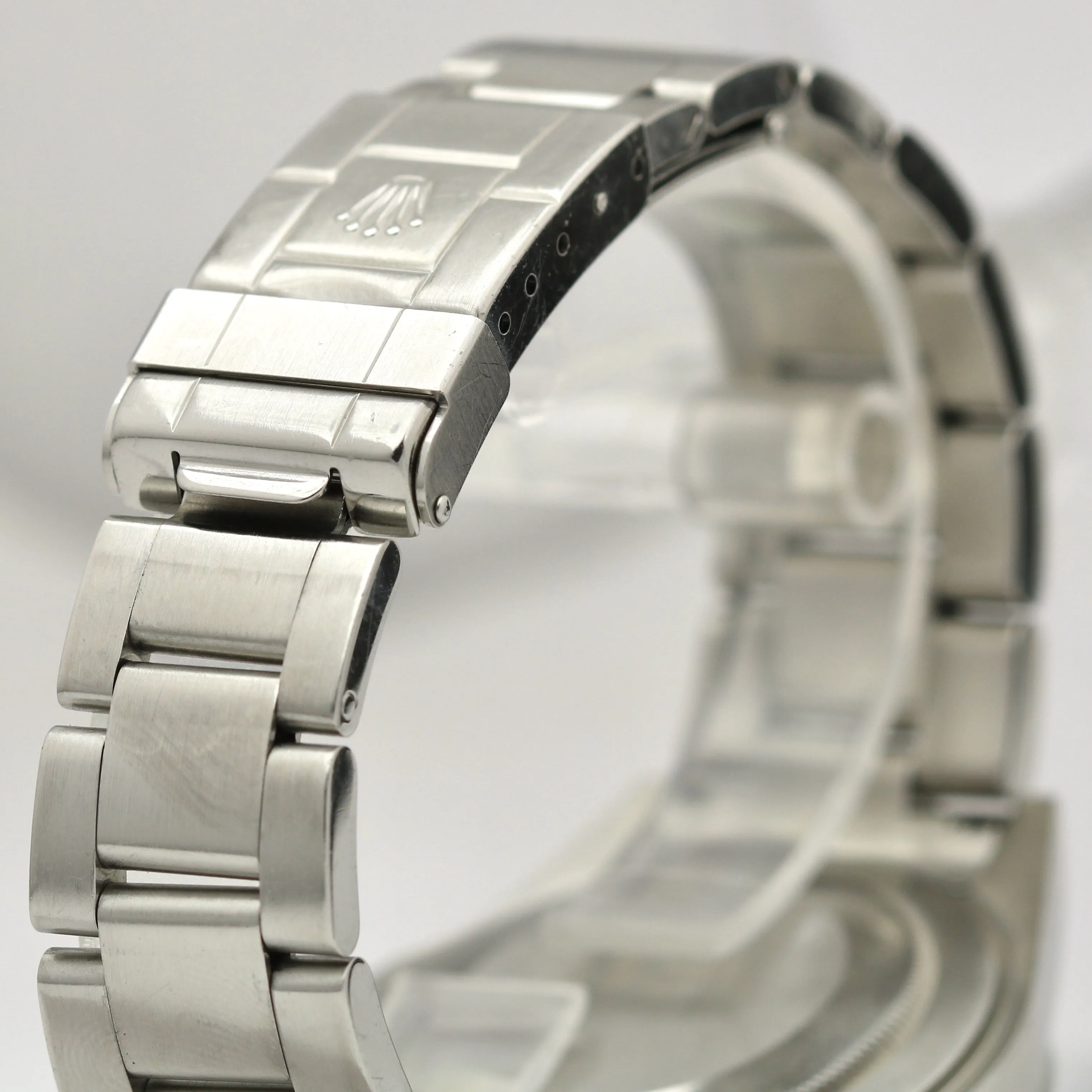 UNPOL. Rolex Explorer II Polar White NO HOLES 3186 Stainless 40mm REHAUT 16570