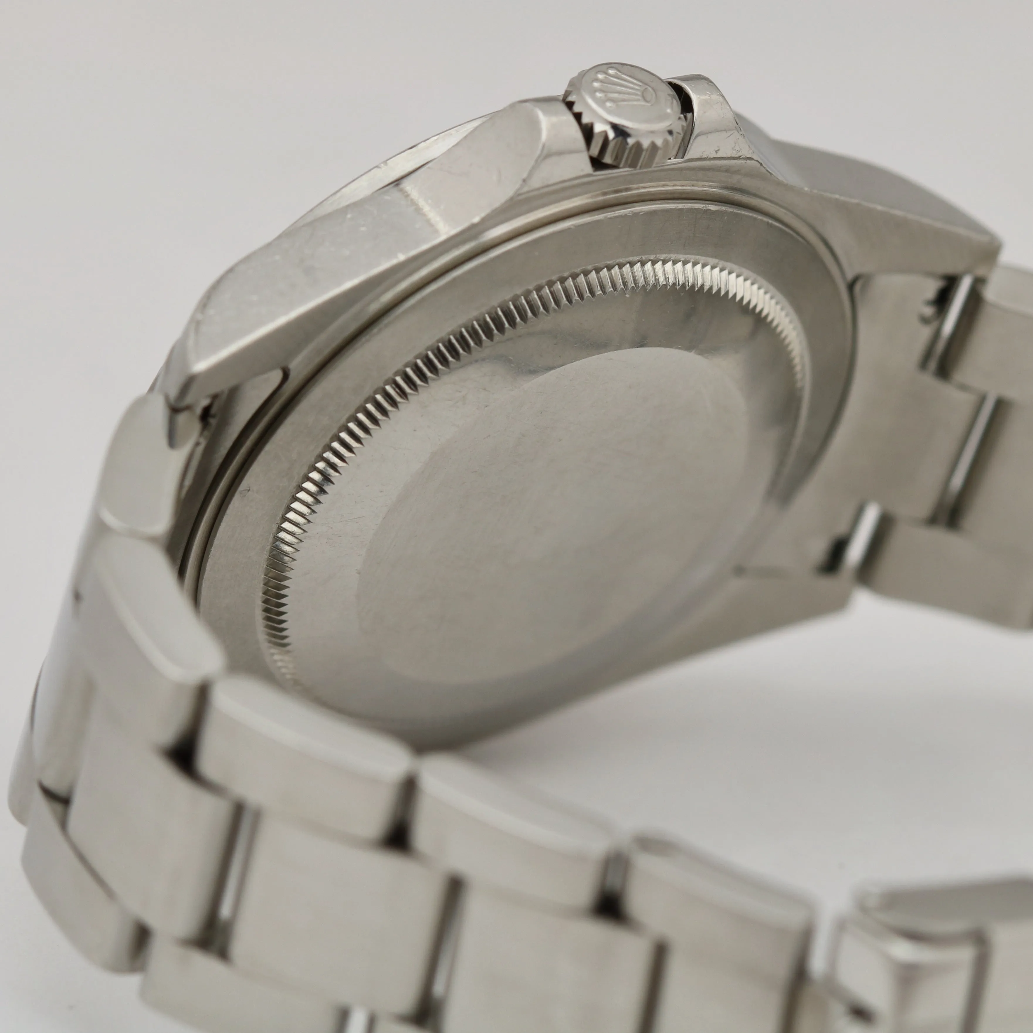 UNPOL. Rolex Explorer II Polar White NO HOLES 3186 Stainless 40mm REHAUT 16570