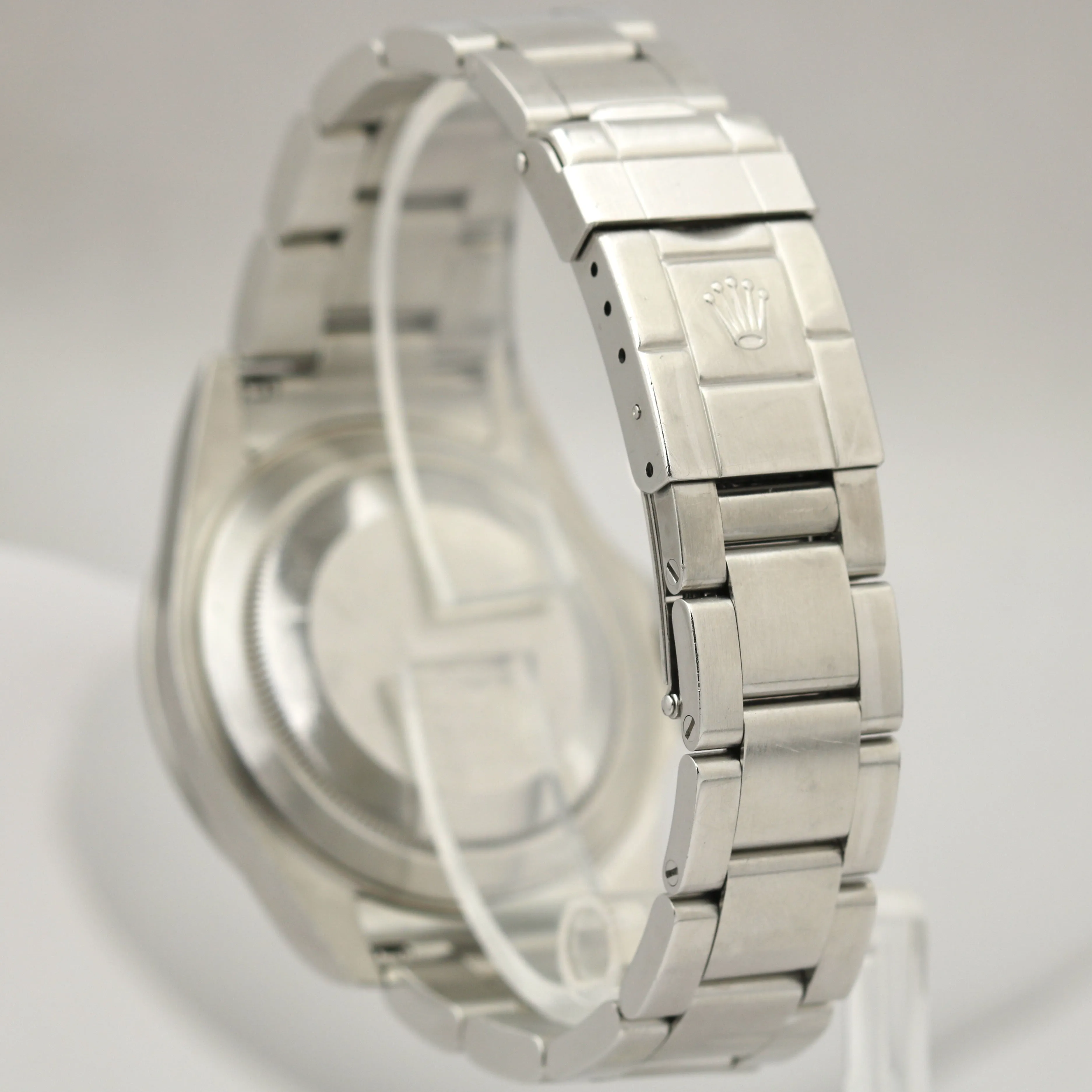 UNPOL. Rolex Explorer II Polar White NO HOLES 3186 Stainless 40mm REHAUT 16570