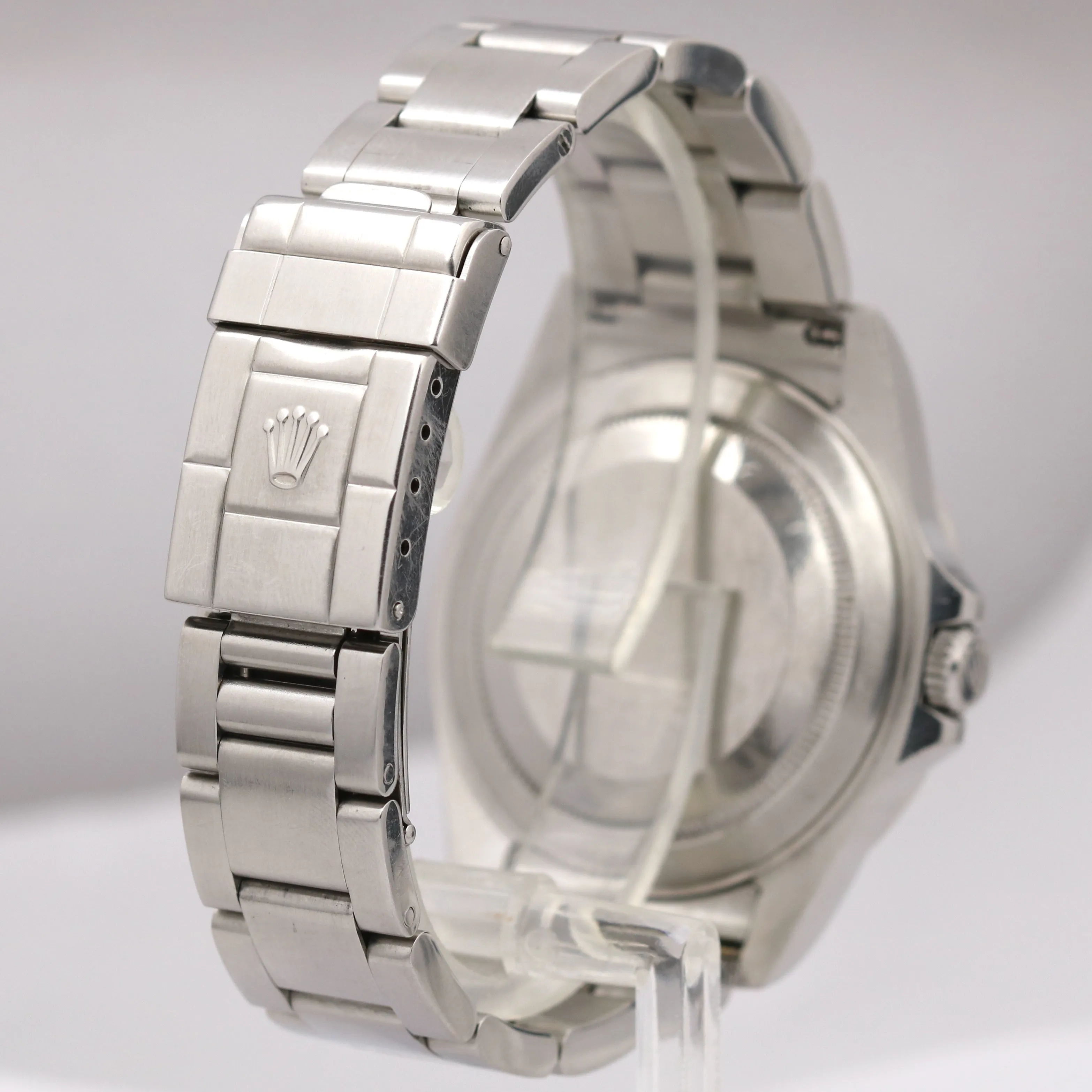 UNPOLISHED Rolex Explorer II Polar White NO-HOLES GMT Date Watch 40mm 16570