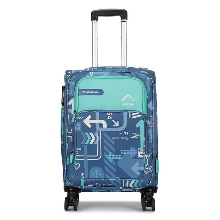 Uppercase JFK Medium Eco Soft Trolley Bag 7100EST1DBL Denim Blue