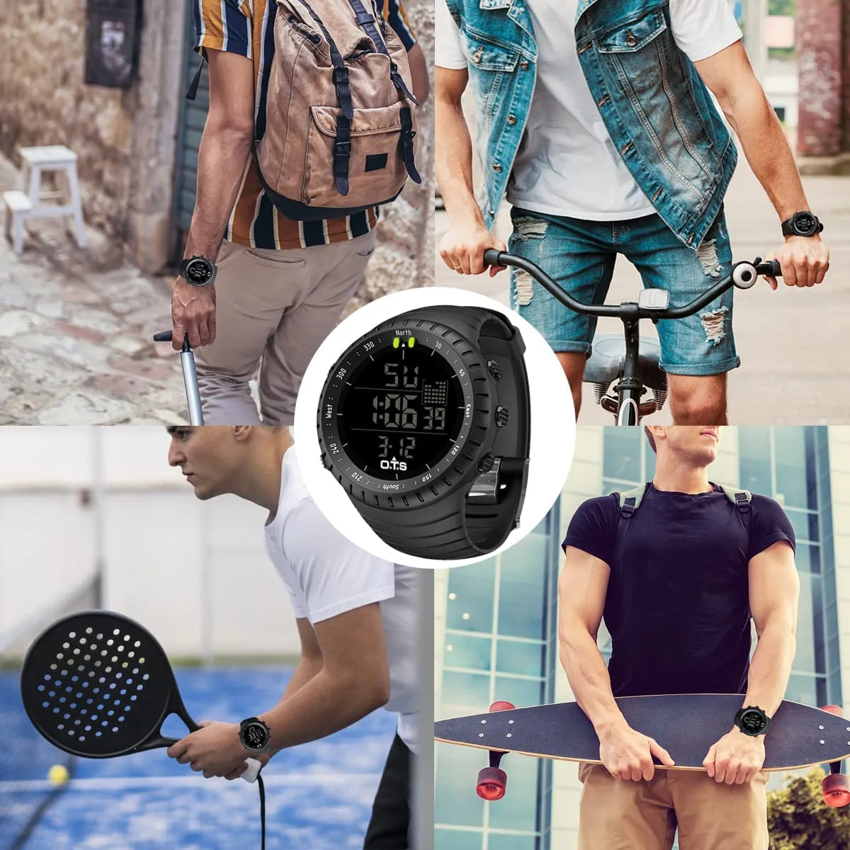 WATERPROOF DIGITAL SPORTS WATCH