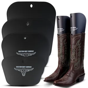 Western Boot Company Cowboy Shaft Shapers - 9.5" 6 PAIR (12 PIECES) MEDIUM