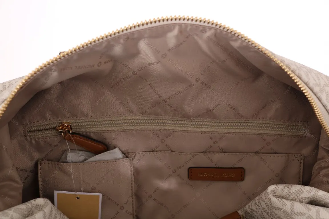White Brown TRAVEL Weekendbag