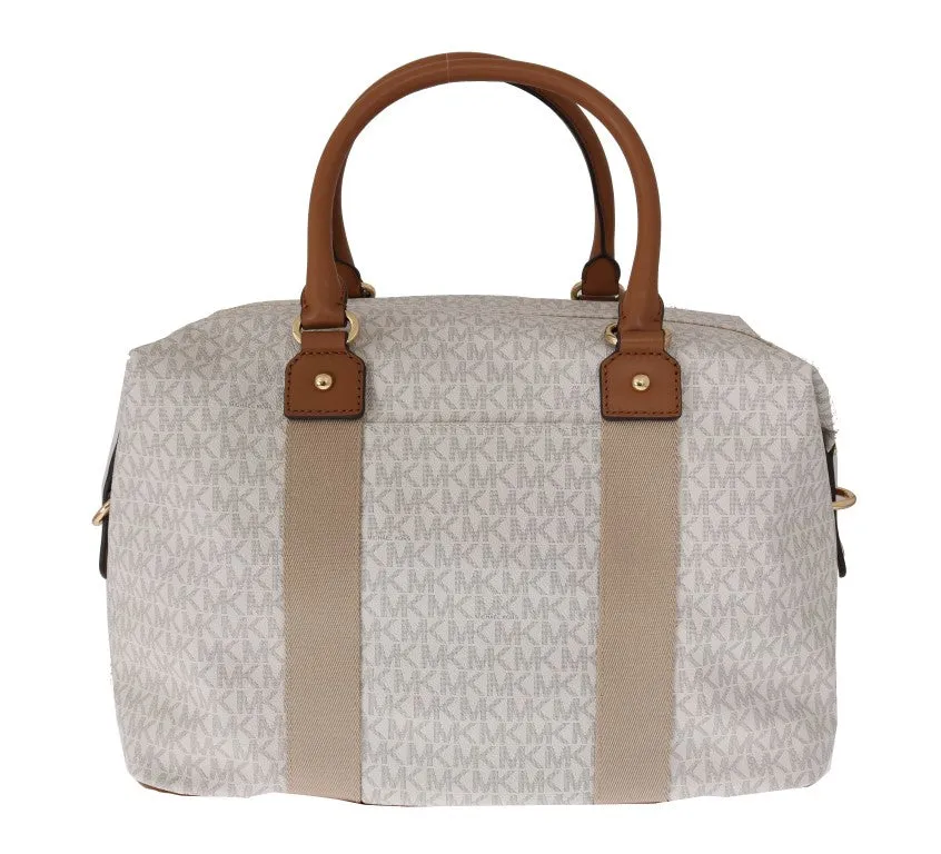 White Brown TRAVEL Weekendbag