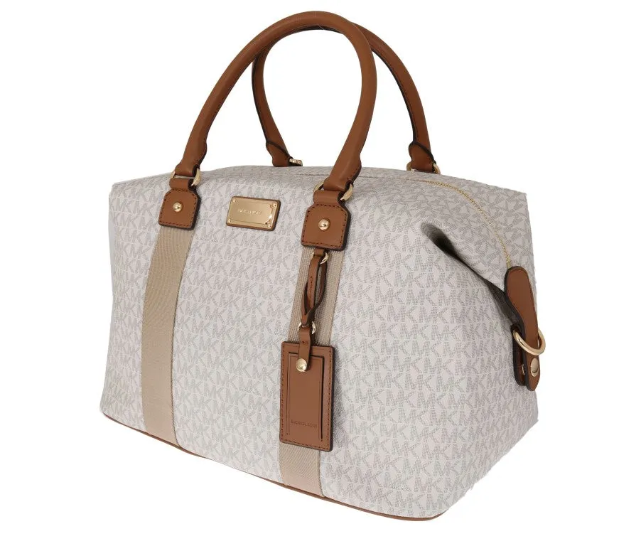 White Brown TRAVEL Weekendbag